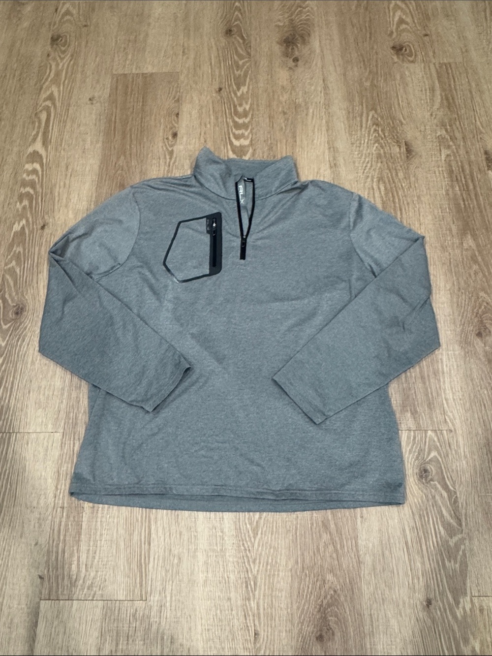 Ralph Lauren RLX Oklahoma State OSU Pistol Pete Gray 1/4 Zip Pullover